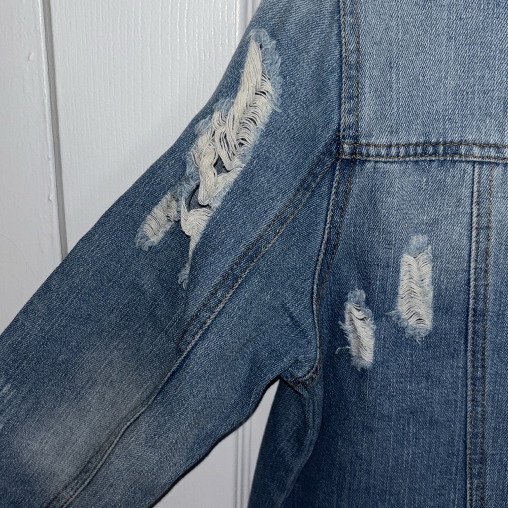 Distressed Denim Jacket - Picture 9 of 11